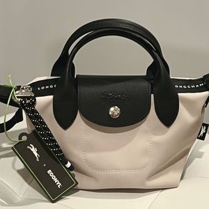 NWT Longchamp Le Pliage Energy Top Handle Extra Small with Crossbody strap